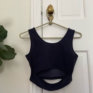 SHEIN NAVY SLIT TANK